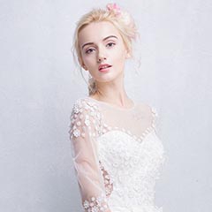 2015秋冬季新款婚纱礼服大码显瘦齐地复古韩式